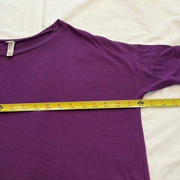 Xhilaration Rich Purple Short Sleeve Oversized Top. XS - Picture 7 of 9